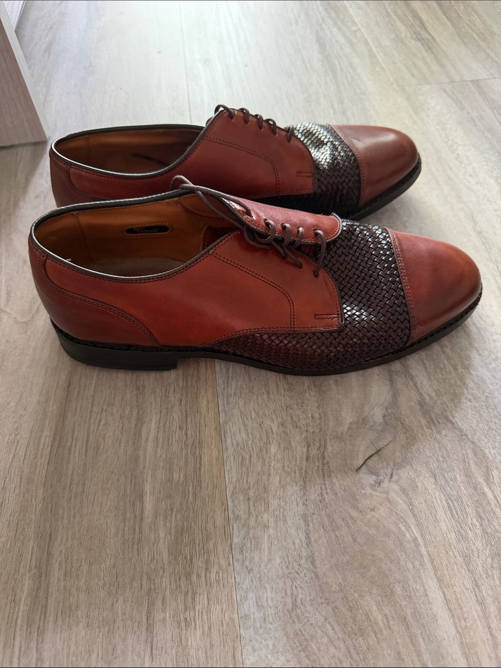 Allen Edmonds Lauderdale chili shoes size 7.5 EEE wide